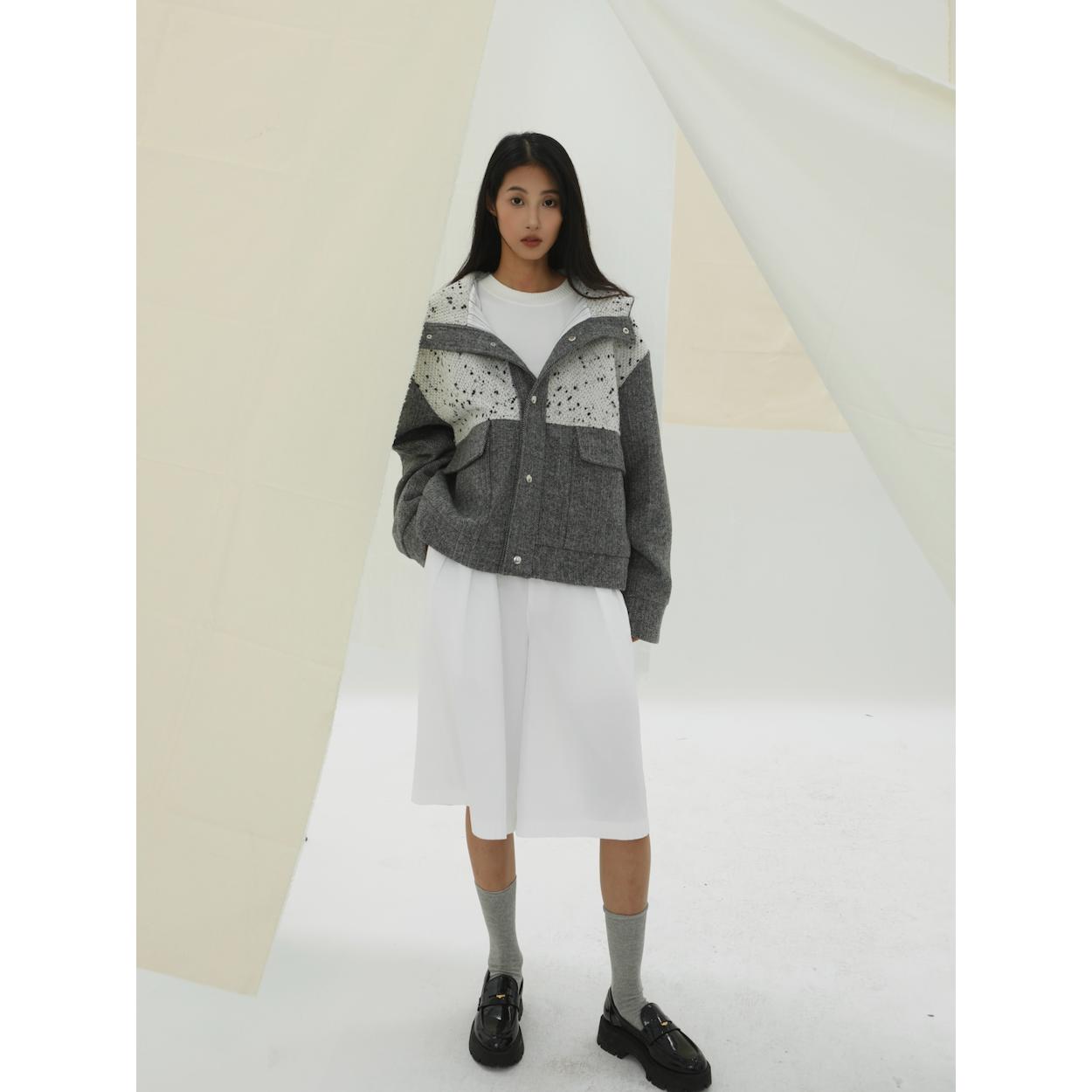 YOWSAH立领拉链夹克外套