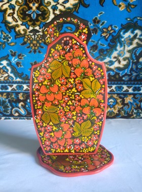 俄罗斯特色厨房用具双面漆器菜板高39厘米