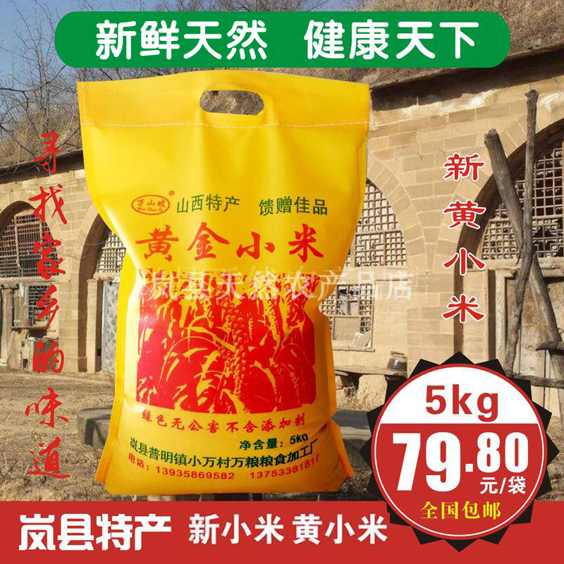 山西岚县特产黄小米农家