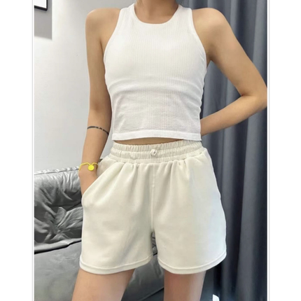女士修身显瘦瑜伽裤高腰速干休闲裤瑜伽运动健身空气感宽松短裤