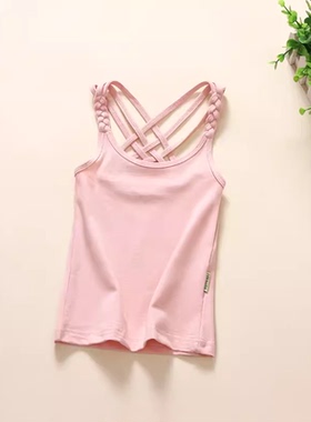 【亏本清仓】女童吊带背心夏百搭交叉露背内衣亲子打底衫上衣童装