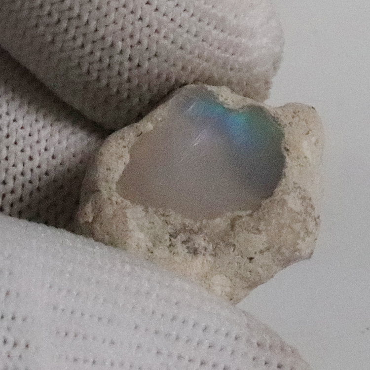 天然欧珀原石矿石 欧泊原石戒面料高彩好火彩原石颗颗带彩-251716