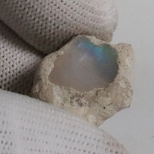 天然欧珀原石矿石 欧泊原石戒面料高彩好火彩原石颗颗带彩-251716