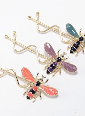 CHRIST/克丽斯汀发饰 趣味滴油小蜜蜂刘海夹 边夹侧夹扭夹