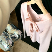 Lily 嗲嗲进口纱羊驼毛贵气少女开衫 Rosemary 玫瑰粉雾