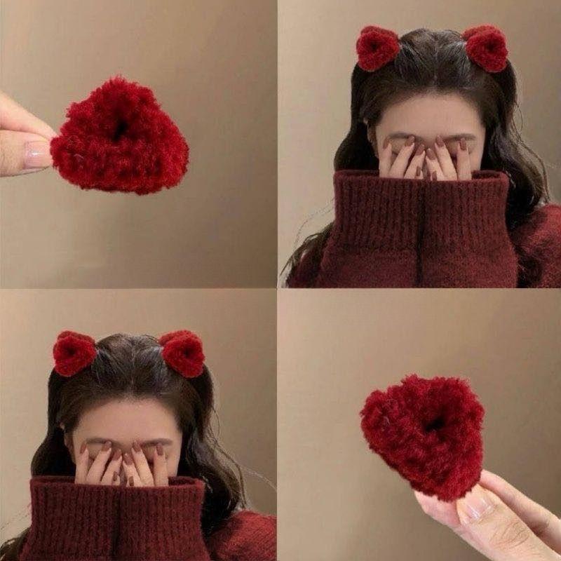 羊羔毛小抓夹毛绒甜美抓夹