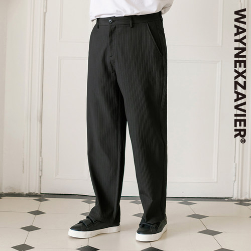 韦恩泽维尔休闲宽松四季长裤西裤