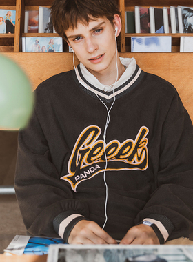 韦恩泽维尔大码美式复古卫衣男cityboy秋潮流百搭宽松学院风7984