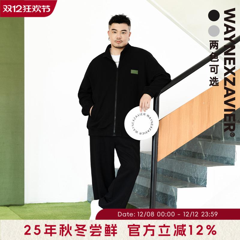 韦恩泽维尔休闲宽松立领卫衣