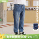 加绒牛仔裤 直筒裤 男宽松冬季 街头加厚冬季 8472 美式 韦恩泽维尔大码
