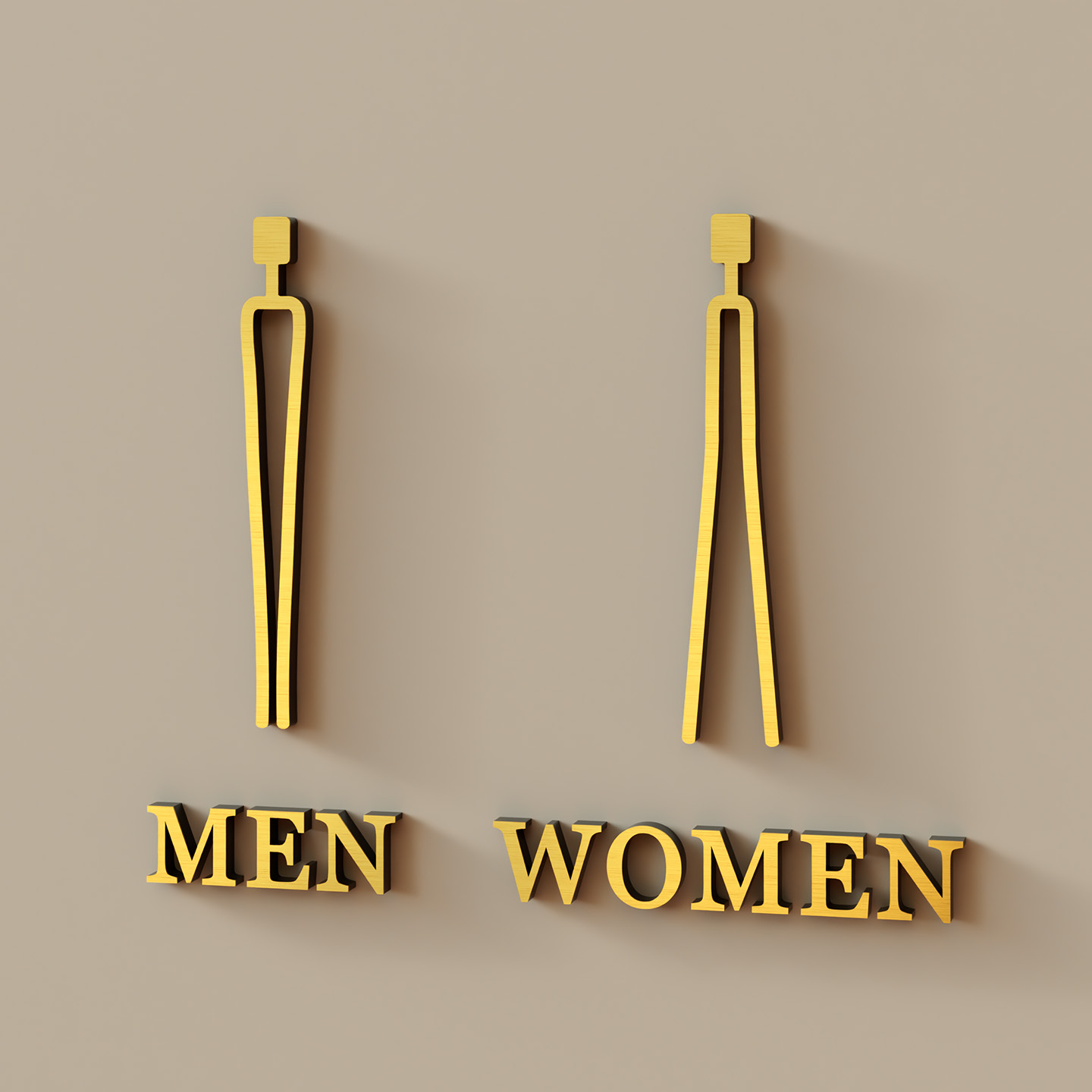 高档仿金属logo立体订制提示贴