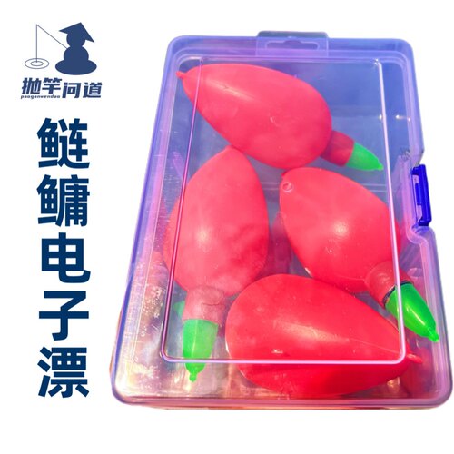 抛竿问道鲢鳙红色电子漂夜光漂大肚漂线组钓组配件浮钓鲢鳙套装
