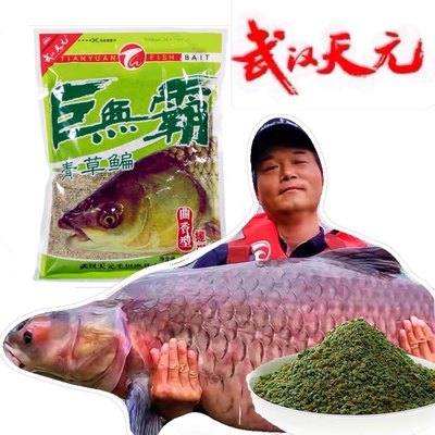 武汉天元邓刚巨无霸青草鳊饵料配方鱼饵钓饵黑坑湖库野钓草鱼饵