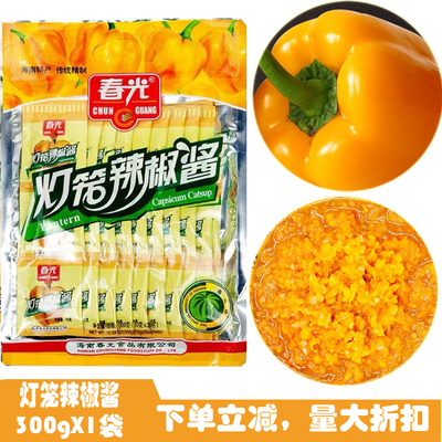 春光海南特产辣椒酱袋装凉菜蒜蓉