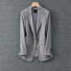 2026早春新款 上衣 通勤职场时尚 西装 外套女显瘦高级灰色西服中长款