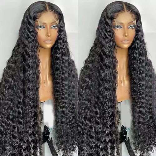 亚马逊13x4 Curly 前蕾丝假发非洲小卷假发套 Lace Frontal Wig