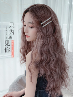 七街皇后假发女长卷发网红羊毛卷中分玉米烫全头套式自然蓬松长发