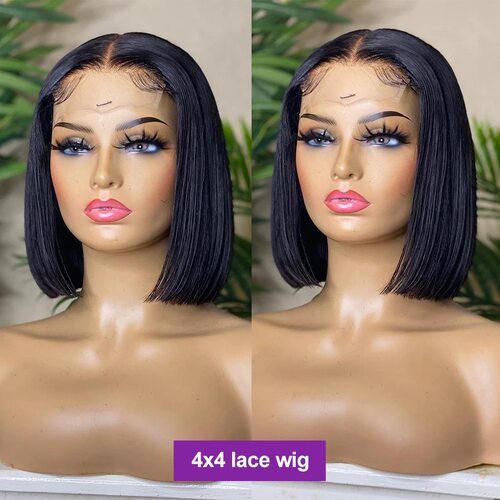 Vietnam Bone Straight Bob Human Hair Wigs 前蕾丝假发头套批发