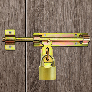 加厚加粗大铁门老式门栓门闩双开门左右门扣插销焊接门栓左右插销