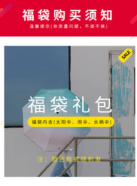 raincats神秘超值福袋盲盒三折叠太阳伞五折伞长柄伞