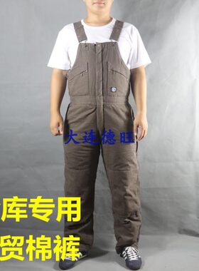纯棉加厚耐磨棉背带裤