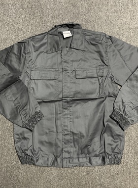 清仓小码工作服上衣女工35棉胸围100厘米单上衣干活工地灰色耐脏