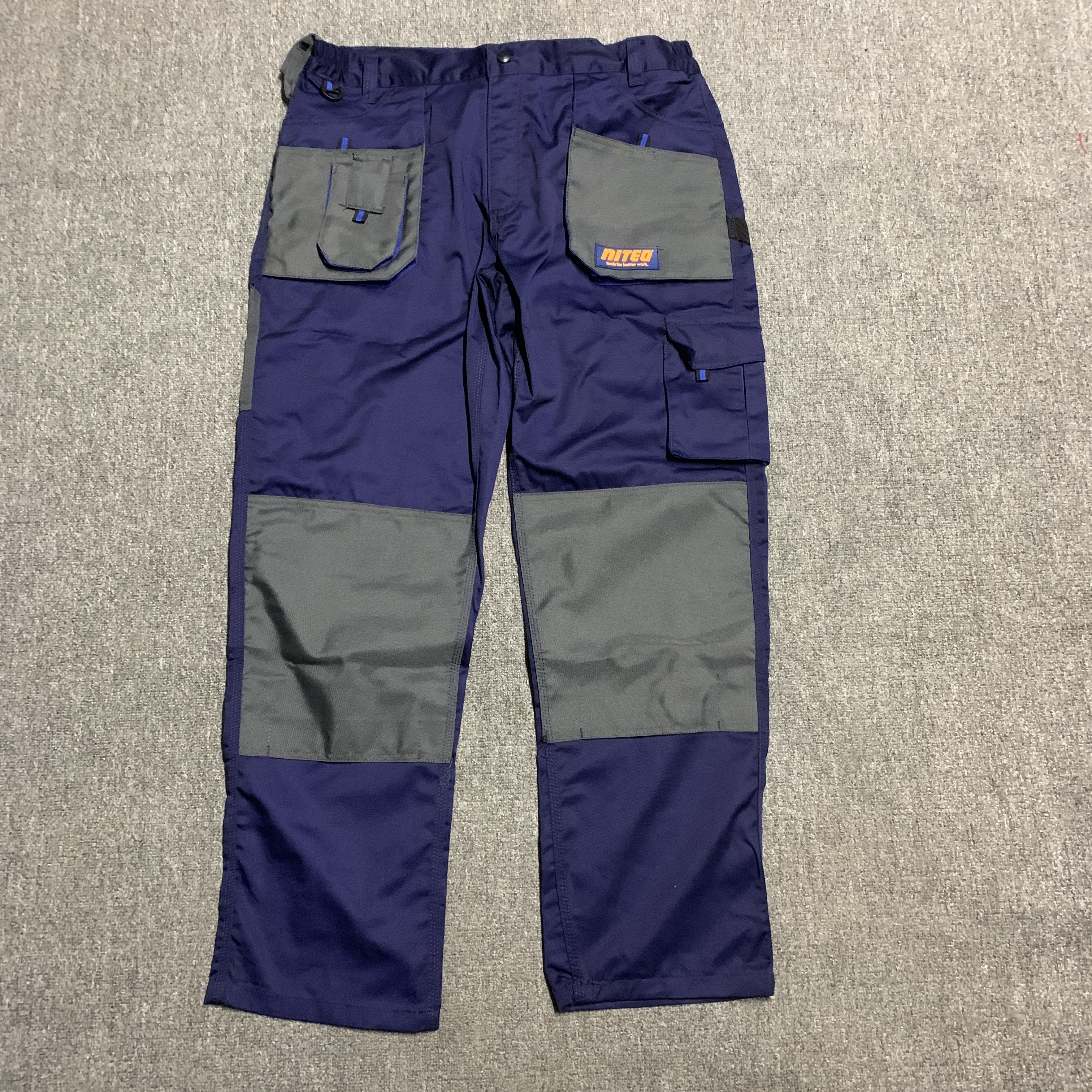 出口波兰蓝色多口袋工装裤宽松加固汽修工程工作裤大码机械风耐磨,男装,工装制服,淘宝优惠券,粉丝福利购,淘宝优惠卷