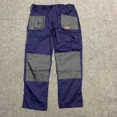 出口波兰蓝色多口袋工装 机械风耐磨 大码 裤 宽松加固汽修工程工作裤