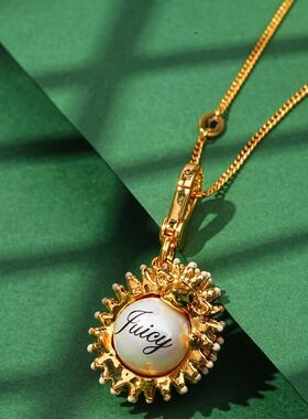 新款跨境外贸饰品立体字母珍珠刺猬吊坠男女百搭动物系列锁骨项链