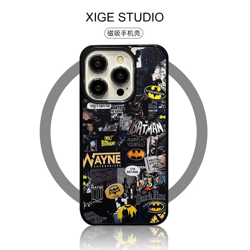 动漫蝙蝠侠Magsafe磁吸适用于苹果17promax手机壳新款iPhone16promax/15promax/14pr