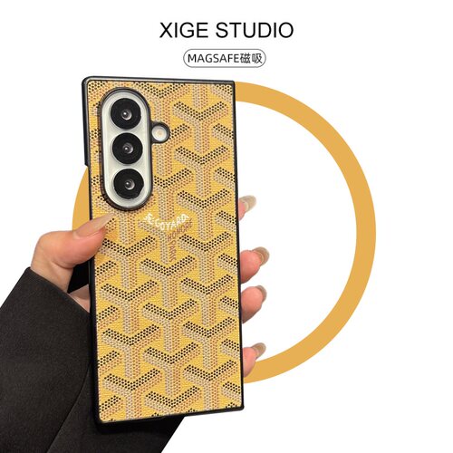 Magsafe磁吸狗牙皮质纹适用三星ZFold8Ultra手机壳高级感ZFold7韩国ZFold6折叠屏ZFold5防摔ZFold4保护套
