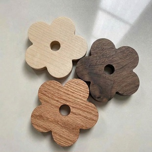 原木洞洞板配件 实木创意隔热垫茶杯垫咖啡杯垫餐桌垫适配15mm孔