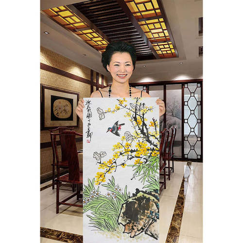 手绘高精11临摹董卿字画