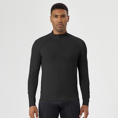 男士半拉链防晒速干健身长袖上衣