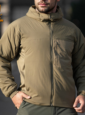 昂垦户外新款连帽ATOM秋冬战术棉服男防水防风保暖外套加厚棉衣男