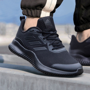 运动鞋 Adidas阿迪达斯正品 缓震透气跑步鞋 男鞋 黑武士2025夏新款