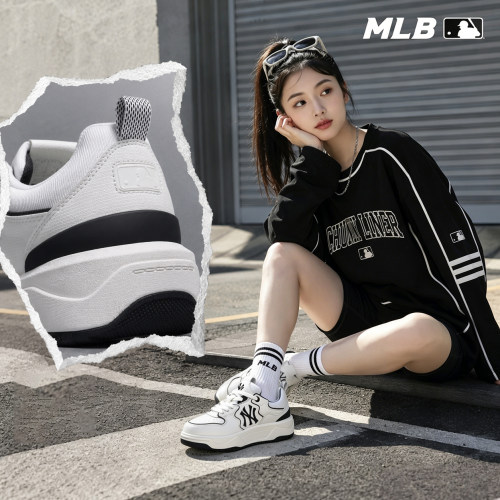 幸运叶子|MLB汪苏泷同款板鞋男女鞋26新款运动鞋厚底休闲鞋学长鞋