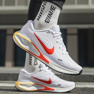 耐克男鞋官方正品NIKE JOURNEY RUN跑步鞋春季新款白红运动休闲鞋