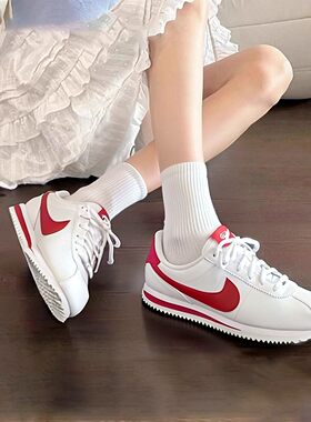 幸运叶子|耐克女鞋CORTEZ BASIC SL BG大童鞋运动鞋复古休闲鞋