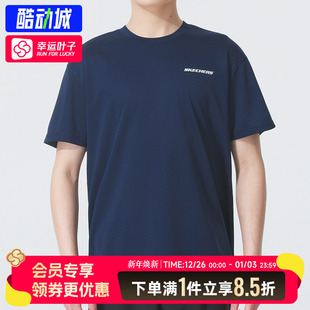 运动服跑步训练透气上衣休闲情侣短袖 斯凯奇T恤男装 新款 秋季 女装