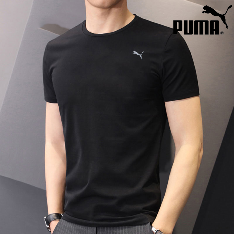 PUMA彪马男官方正品黑色短袖T恤2026夏季款运动跑步训练休闲上衣,运动服/休闲服装,运动T恤,淘宝优惠券,粉丝福利购,淘宝优惠卷