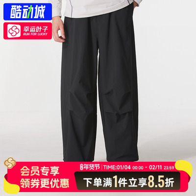 阿迪达斯三叶草男裤2025秋季新款运动休闲直筒工装裤长裤KD4295