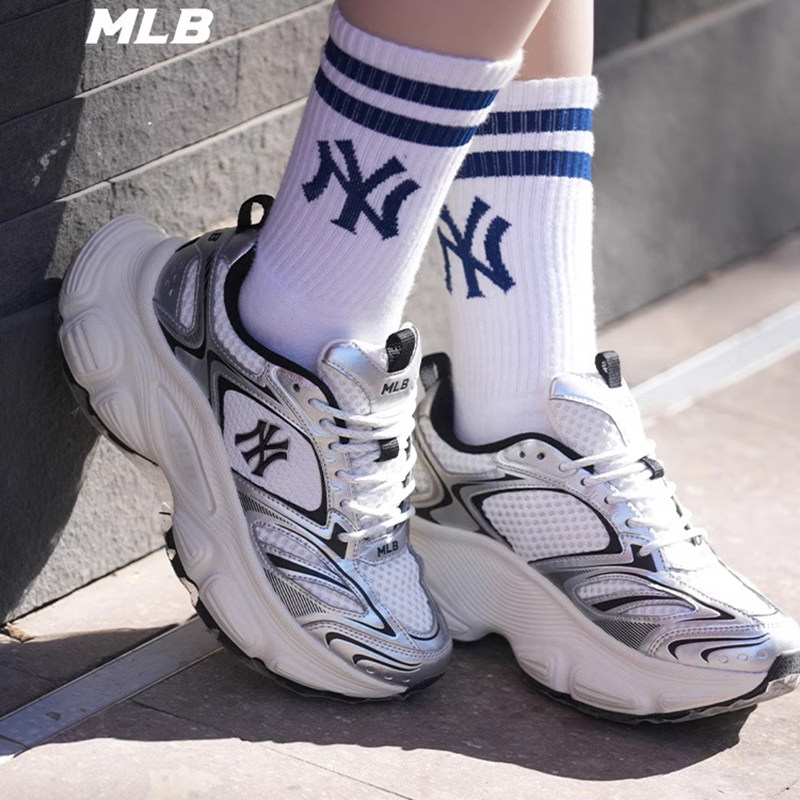 幸运叶子|MLB休闲鞋男鞋女鞋机甲鞋2026新款运动鞋网面透气老爹鞋图片