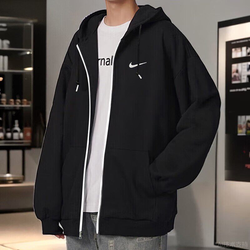 Nike耐克外套男款官方正品运动服2026春季新款黑色训练跑步夹克男
