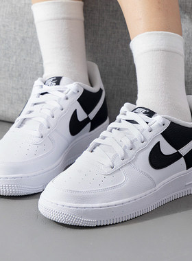 NIKE耐克官方正品2025新款女大童休闲运动滑板鞋AIRFORCE 1