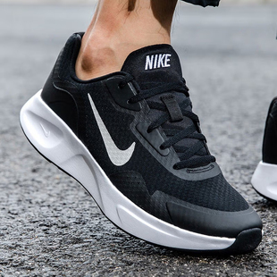 Nike耐克男鞋官方正品夏季新款网面透气休闲运动鞋缓震黑色跑步鞋