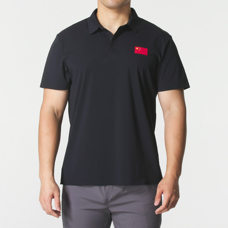 蓝步男装2025夏季新款男式凉感POLO衫休闲商务宽松上衣短袖T恤