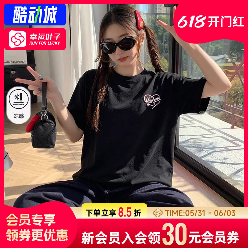 幸运叶子|MLB纽约洋基男装女装新款官方正品情侣休闲短袖半袖上衣