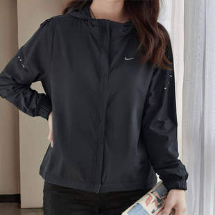 Nike耐克外套女款官方正品运动服2026春季新款黑色训练跑步夹克女