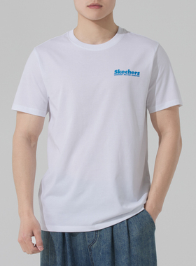 斯凯奇短袖男装2026夏季跑步训练运动T恤宽松休闲半袖FHL223U057A